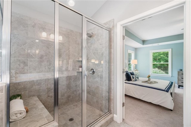 4460 Hunters Walk Way, Cumming, GA 30028 - bathroom featuring connected bathroom and a stall shower