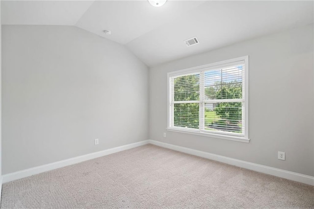 4460 Hunters Walk Way, Cumming, GA 30028 - unfurnished room with lofted ceiling and light carpet