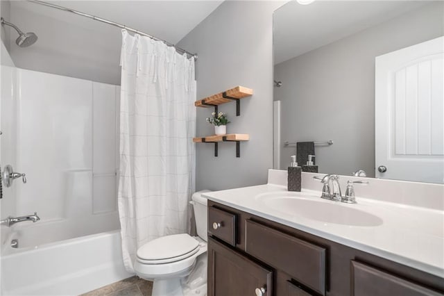 4460 Hunters Walk Way, Cumming, GA 30028 - full bath featuring vanity and shower / bath combo with shower curtain