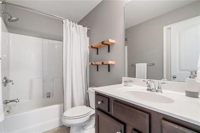 4460 Hunters Walk Way, Cumming, GA 30028 - full bathroom featuring vanity and shower / tub combo with curtain