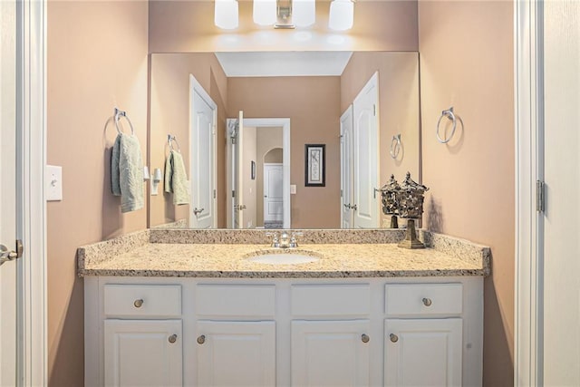 bathroom with vanity