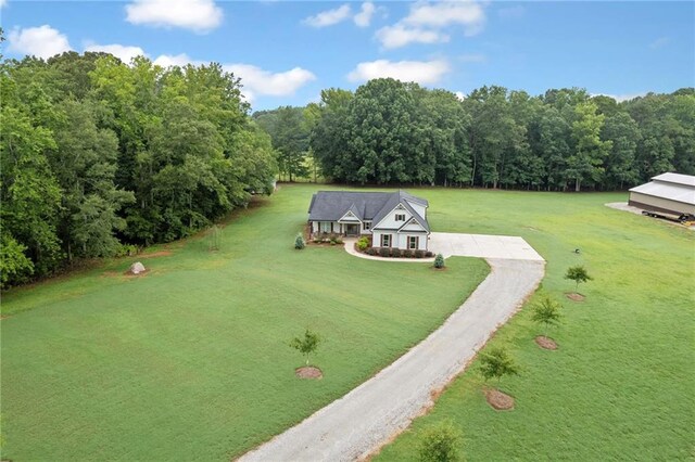 340 Taylor Path, Dallas, GA 30157 - bird's eye view featuring a wooded view