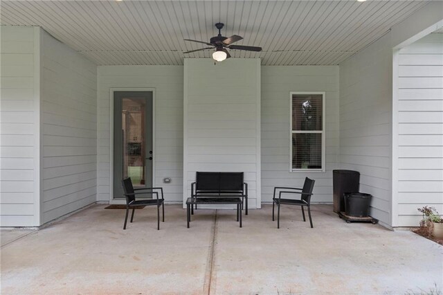 340 Taylor Path, Dallas, GA 30157 - view of patio with a ceiling fan