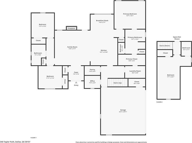 340 Taylor Path, Dallas, GA 30157 - view of layout