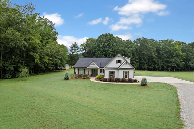 340 Taylor Path, Dallas, GA 30157 - view of front of house featuring a porch, driveway, and a front lawn