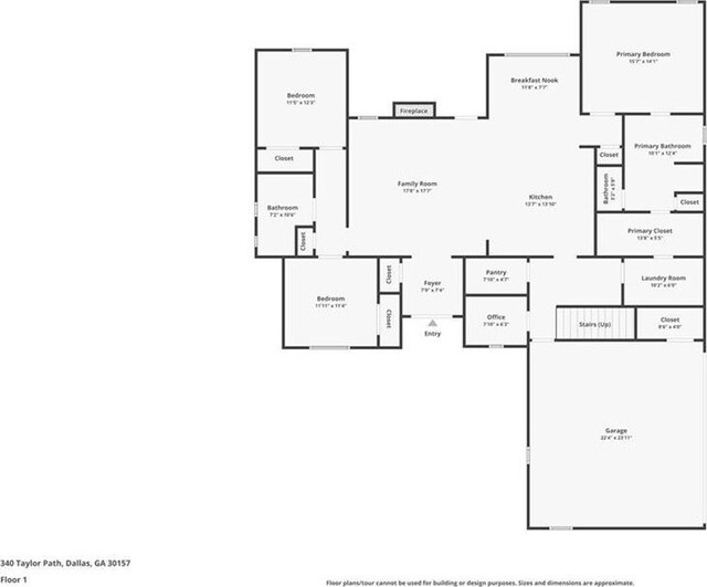 340 Taylor Path, Dallas, GA 30157 - plan