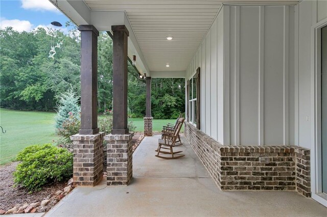 340 Taylor Path, Dallas, GA 30157 - view of patio / terrace with covered porch