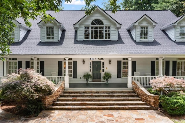 1824 Mount Paran Rd NW, Atlanta, GA 30327 - cape cod house featuring a porch and a shingled roof