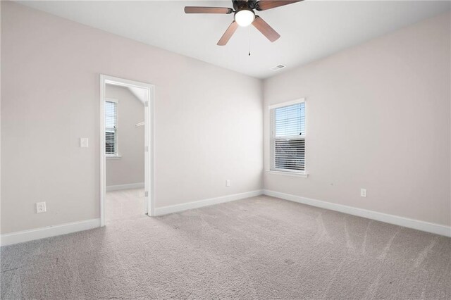 33 N Village Cir, Rydal, GA 30171 - empty room with ceiling fan, baseboards, and carpet
