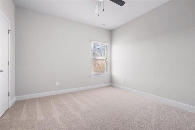33 N Village Cir, Rydal, GA 30171 - carpeted spare room featuring baseboards and a ceiling fan