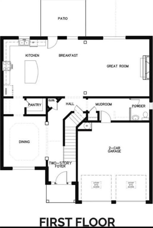 33 N Village Cir, Rydal, GA 30171 - home floor plan