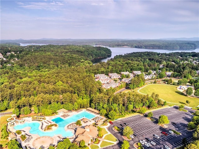 200 Glen Wood Pl, Canton, GA 30114 - drone / aerial view of a heavily wooded area and a nearby body of water