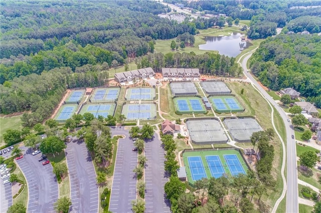 200 Glen Wood Pl, Canton, GA 30114 - view of property location featuring a large body of water and a heavily wooded area
