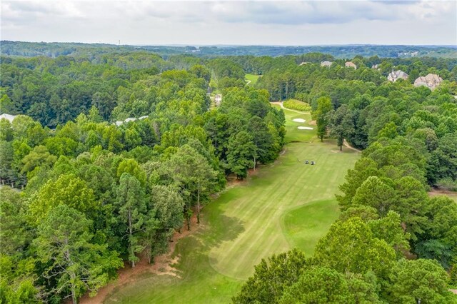 200 Glen Wood Pl, Canton, GA 30114 - bird's eye view of a golf course and a heavily wooded area