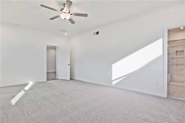 4212 Adler Cir, Buford, GA 30519 - carpeted empty room with a ceiling fan, baseboards, and visible vents