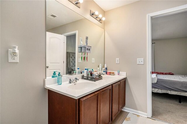 bathroom with vanity