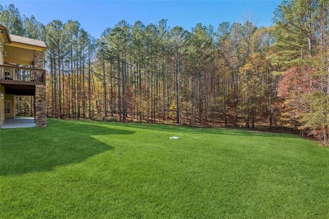 view of yard featuring a patio area