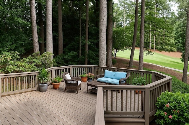 5040 Harrington Rd, Johns Creek, GA 30022 - wooden terrace with an outdoor hangout area