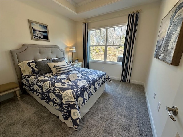 1802 Bonica Xing Unit 1802, Cumming, GA 30040 - bedroom with crown molding, carpet flooring, and baseboards