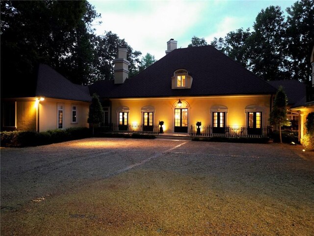 view of front of home with a porch