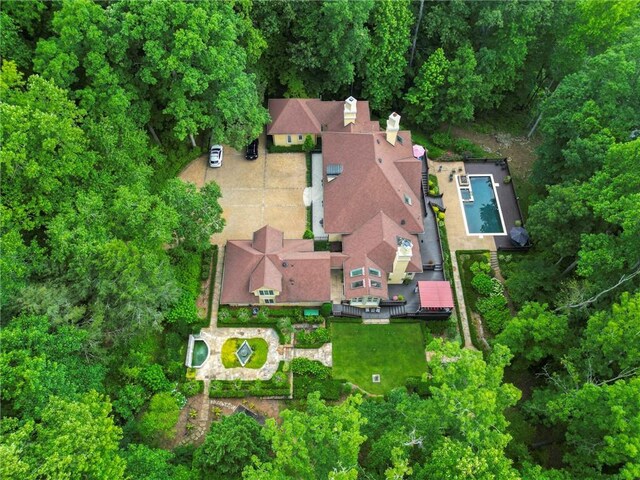 birds eye view of property