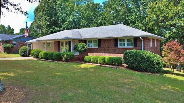 10 Montre Cir, Silver Creek, GA 30173 - ranch-style house with brick siding and a front yard