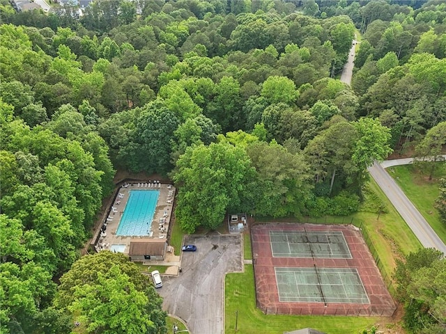1039 Megan Ct, Sugar Hill, GA 30518 - drone / aerial view of a pool
