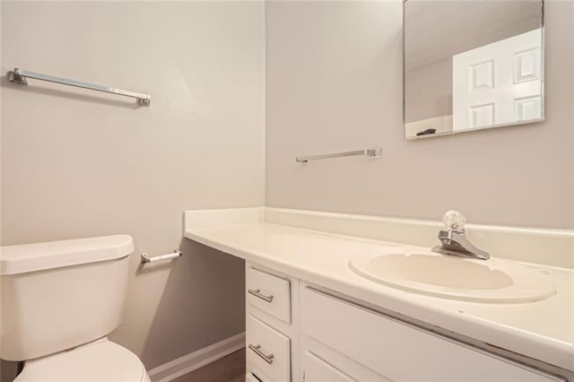 2638 Fieldstone View Ln SE, Conyers, GA 30013 - half bathroom featuring vanity and toilet