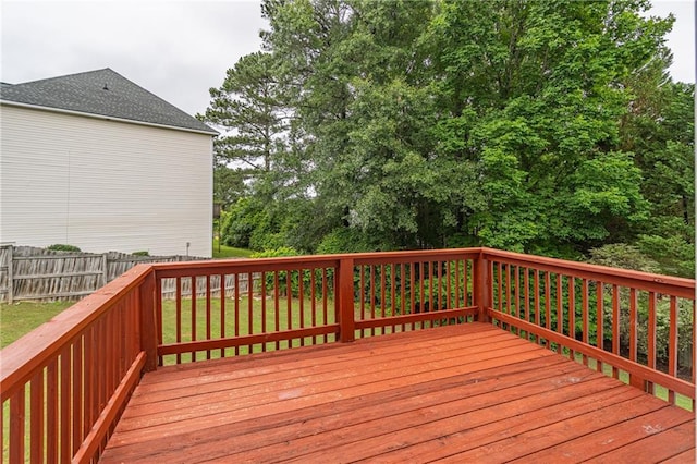 1241 Hogan Ridge Ct, Grayson, GA 30017 - wooden terrace featuring a fenced backyard