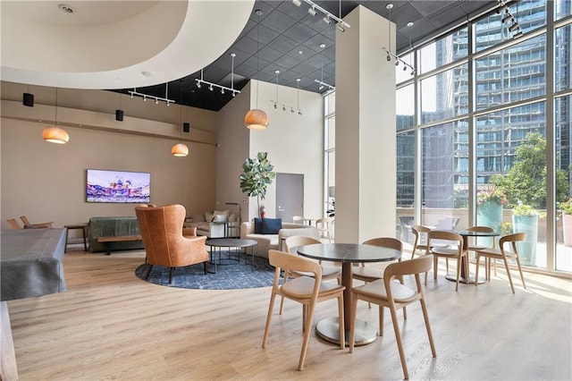 1080 Peachtree St NE Unit 804, Atlanta, GA 30309 - building lobby with a high ceiling and a wall of windows