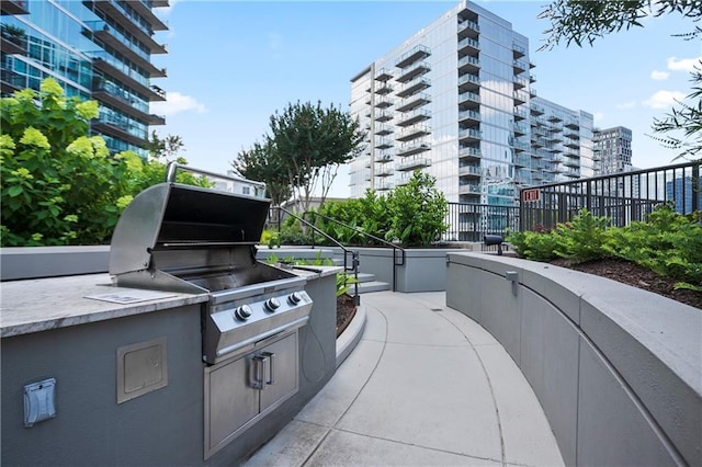 1080 Peachtree St NE Unit 804, Atlanta, GA 30309 - view of patio with area for grilling