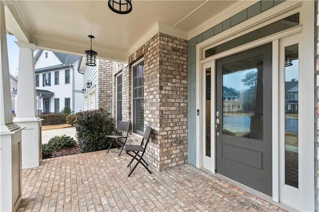 view of patio with covered porch