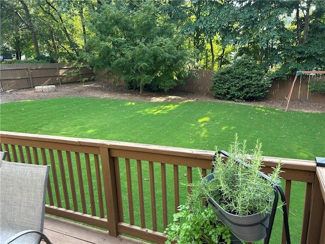 3641 Bramblewood Way, Marietta, GA 30062 - fenced backyard with a deck