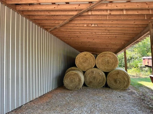 view of horse barn