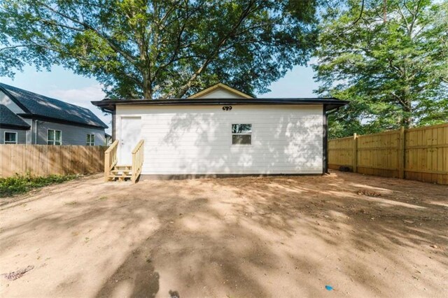 view of rear view of property