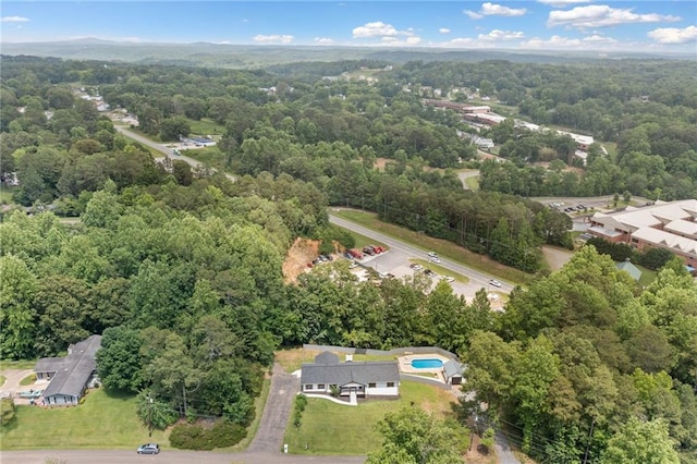 136 Ridgecrest Dr, Ball Ground, GA 30107 - aerial view of property and surrounding area with a forest