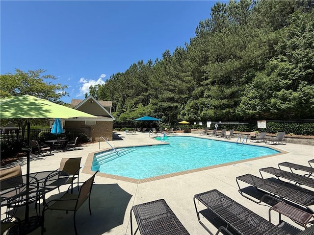 2351 Attewood Dr, Buford, GA 30519 - community pool with a patio area