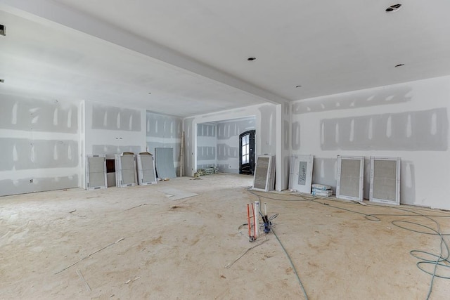 view of unfurnished living room