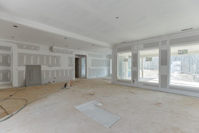 view of unfurnished living room