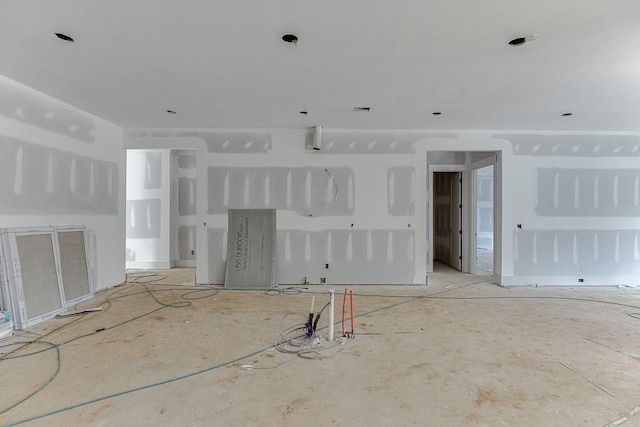 view of unfurnished living room