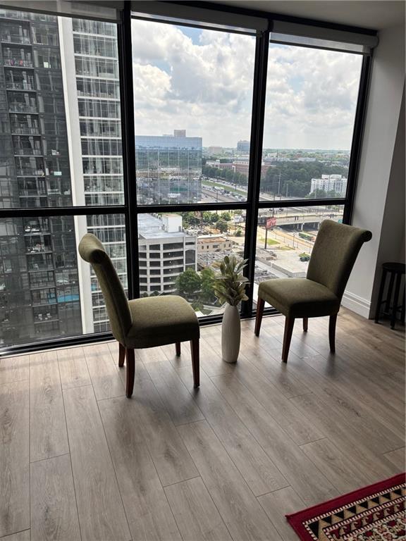 1280 W Peachtree St NW Unit 2409, Atlanta, GA 30309 - sunroom with a city view