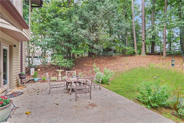 view of patio / terrace featuring outdoor dining area