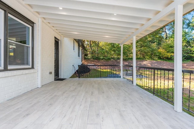 view of patio / terrace featuring a deck