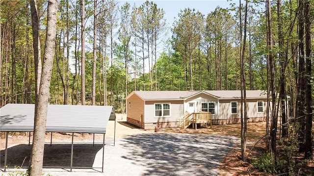 manufactured / mobile home with crawl space