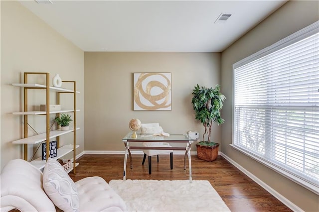 5115 Amberden Hall Dr, Suwanee, GA 30024 - office space with wood finished floors, plenty of natural light, and baseboards