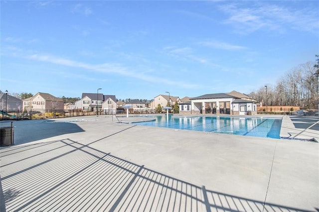 view of pool with a patio area