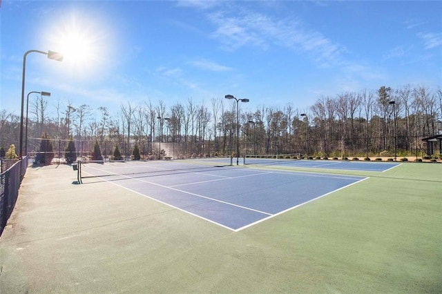 view of sport court