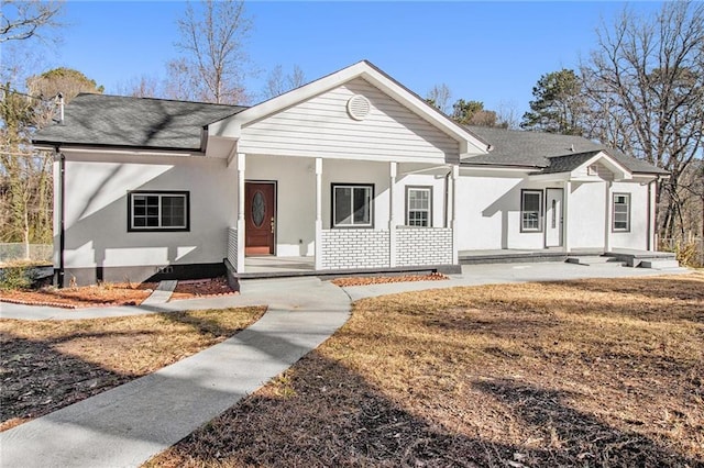 view of front of property with covered porch