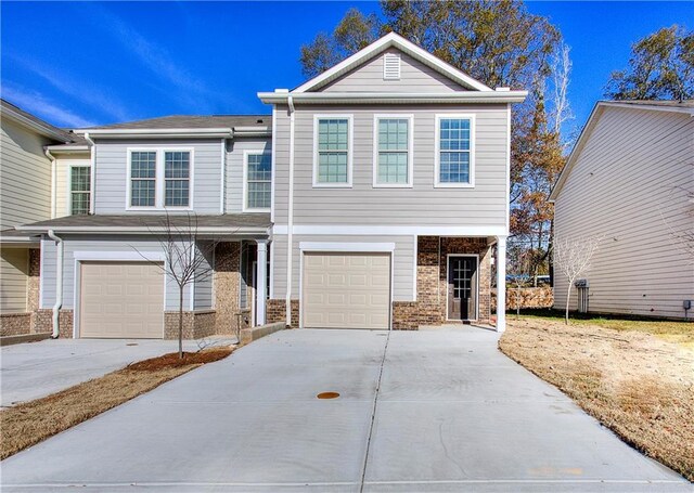 front facade featuring a garage