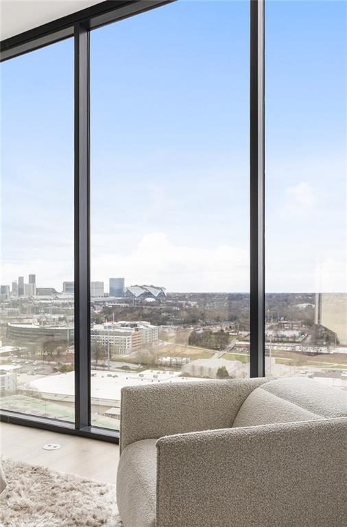 788 W Marietta St Unit 1809, Atlanta, GA 30318 - sitting room featuring expansive windows and a view of city